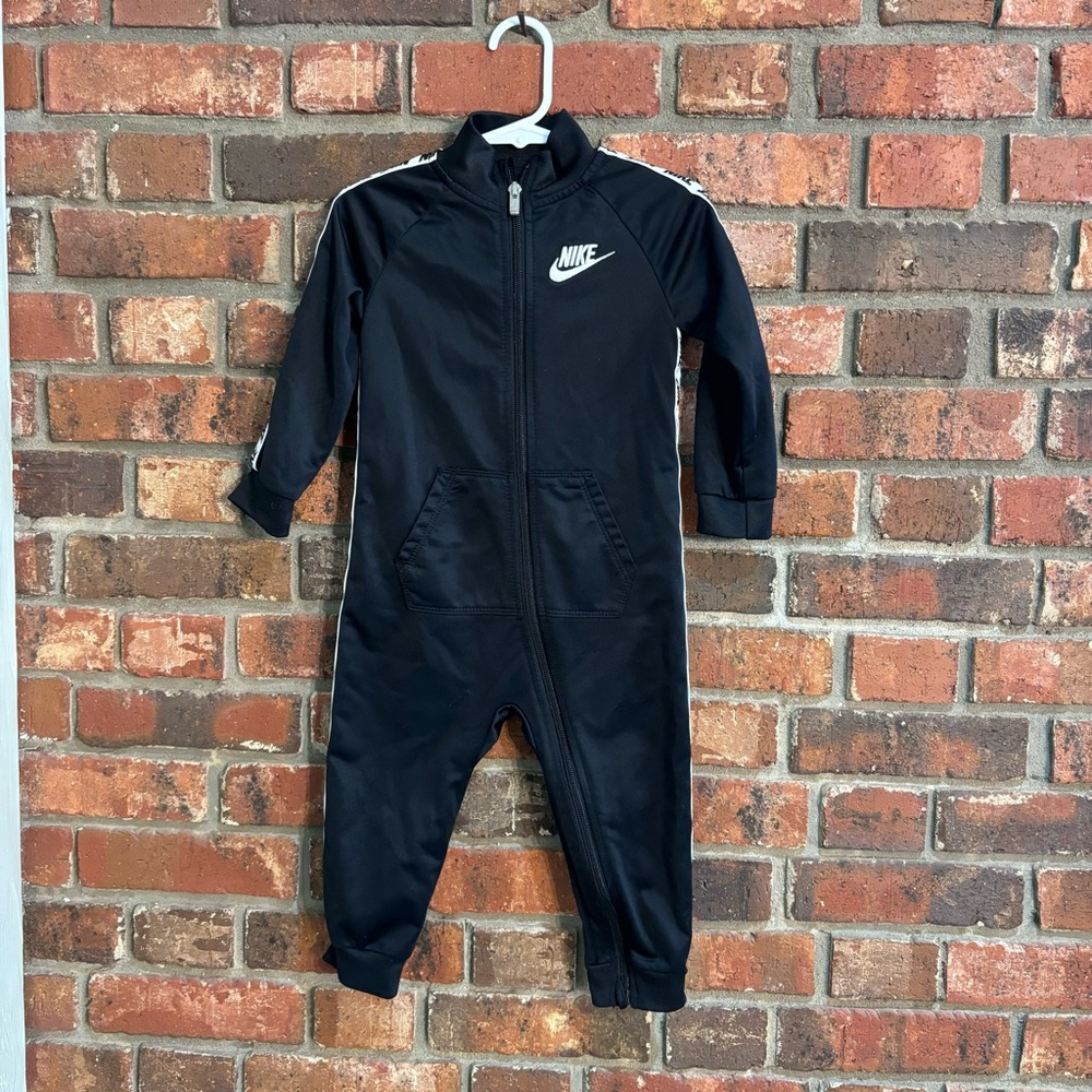 Nike kids boys tricot taping track suit coverall black 24 months